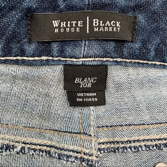 White House Black Market Jeans Adult 10R Blue Pockets Boot Leg Women’s - Picture 8 of 13